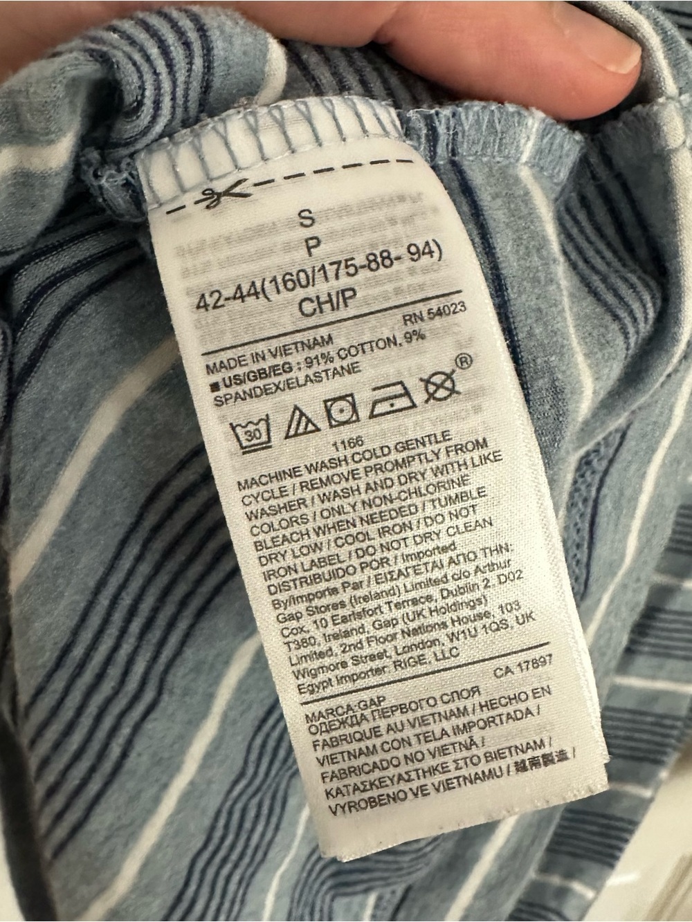 Gap love long sleeve striped cotton shirt - Picture 4 of 6